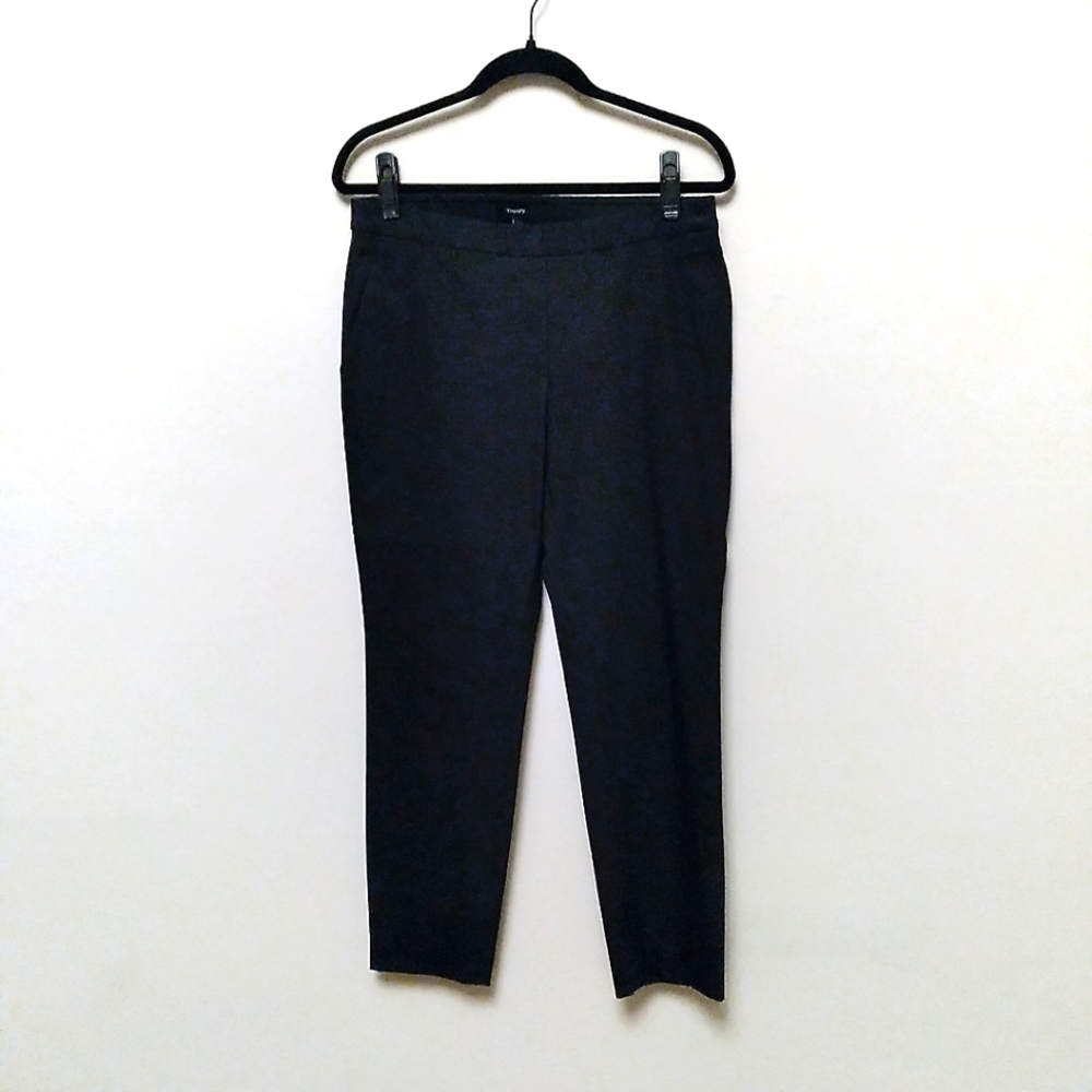 THEORY "Thaniel Approach" Black Elastic Waist Pants, size 8
